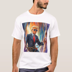 T-shirt Trump Spelunking Caving dans une magnifique grotte
