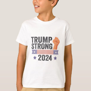 T-shirt Trump Strong 2024 Élection du drapeau patriotique