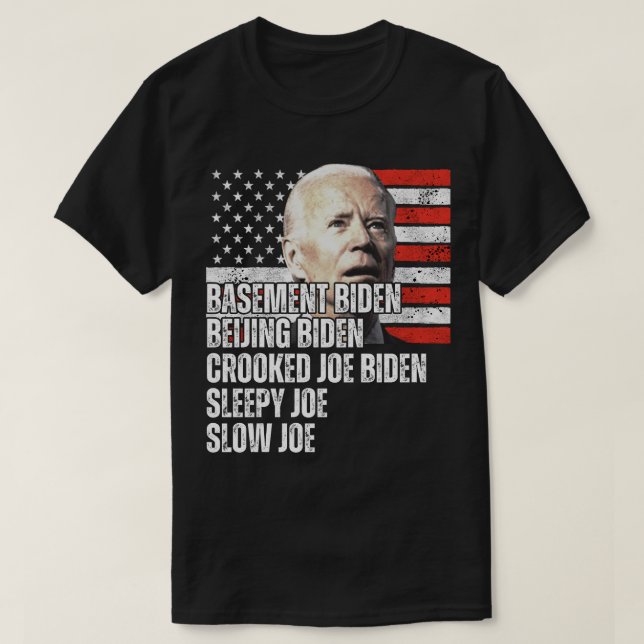 T-shirt Trump surnoms de Biden (Design devant)