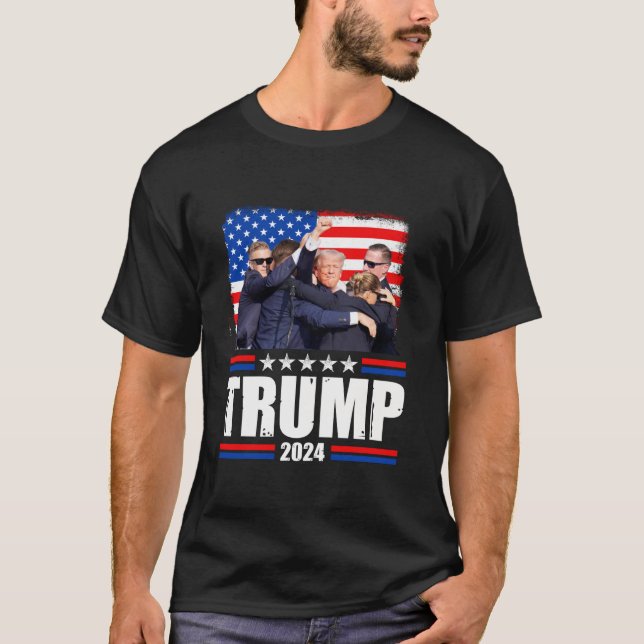 T-shirt Trump survit à la chemise (Devant)