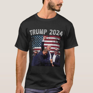 T-shirt Trump Survivor Fight Trump Shirt 2024 You Missed