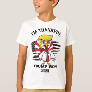 T-shirt Trump Thanksgiving Je remercie Trump Won
