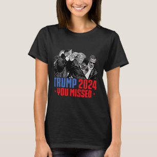 T-shirt Trump Tiré Bulletproof Oreille Sanglante Saigne Bu