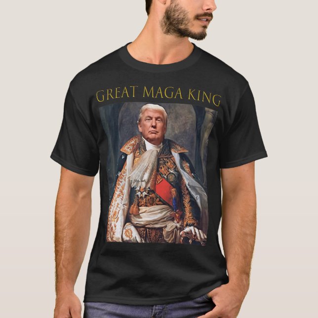 T-shirt Trump Ultra Maga King s'amuse à merveille  (Devant)