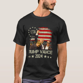 T-shirt Trump Vance 2024 Président Trump Supporter Re Elec