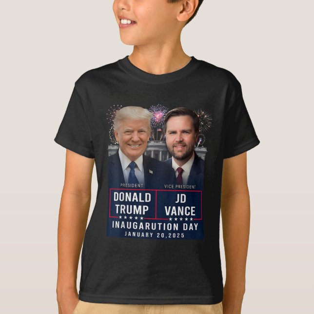 T-shirt Trump Vance Inauguration Day 2025 Donald Trump Jd (Devant)