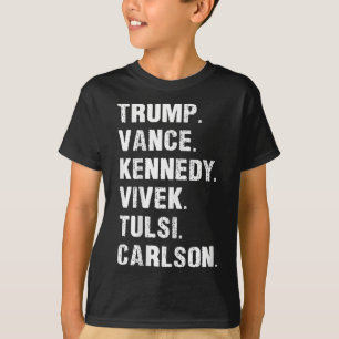 T-shirt Trump Vance Kennedy Vivek Tulsi Carlson