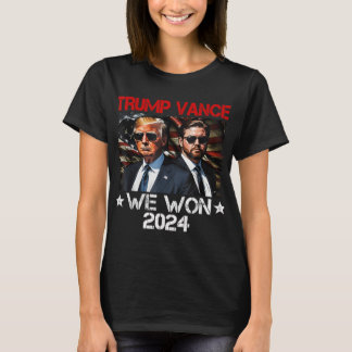 T-shirt Trump Vance We Won Win Inauguration Day 2025 47th