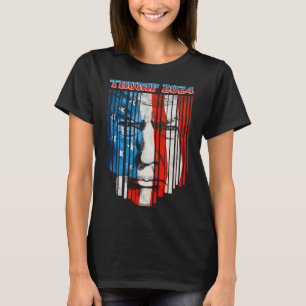 T-shirt Trump Vintage Donald Trump Le 4 Juil Sur Le Drapea