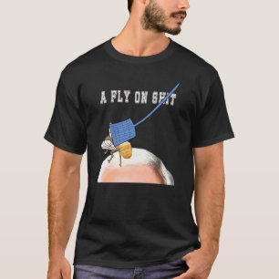 T-shirt Trump vole sur Pence Head avec Flyswatter, ZFJ