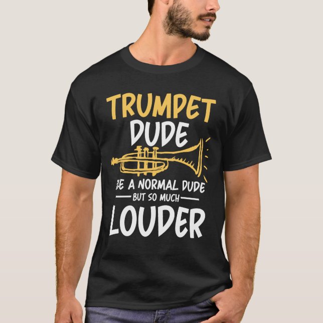 T-shirt Trumpet Adolescent comme un adolescent régulier (Devant)