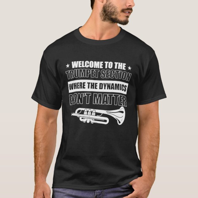 T-shirt Trumpet - Funny Trumpet Player Dynamics Dont Matt (Devant)