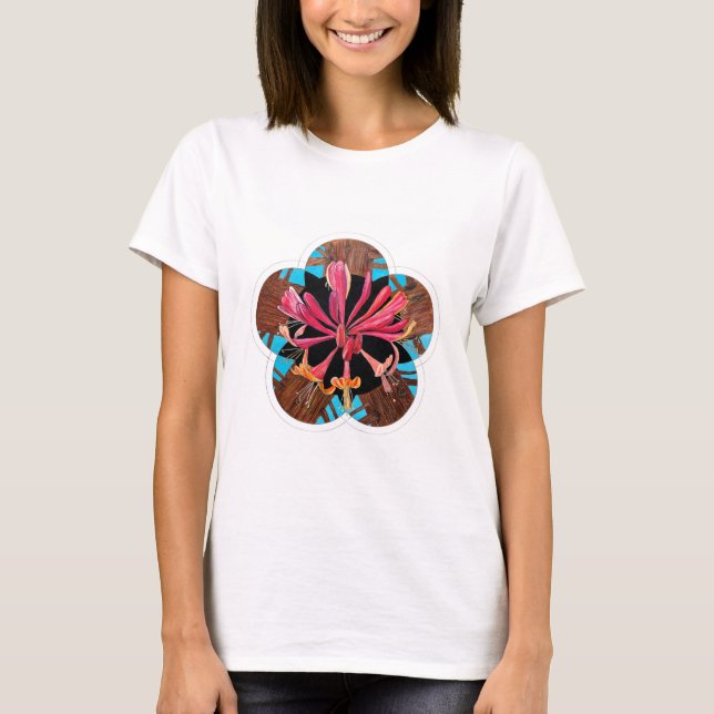 T-shirt Trumpet Honeysuckie à Narrows Botanical Gardens (Devant)