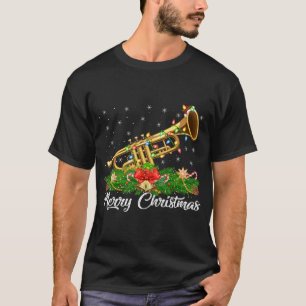 T-shirt Trumpet Music Lover Correspondance Santa Hat Trump