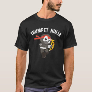T-shirt Trumpet Ninja Chemise Arts Martiaux Trumpeter Tee 