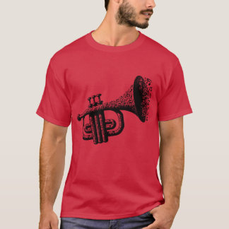 T-shirt Trumpet On Worms Of Music Eplosion Famille de musi