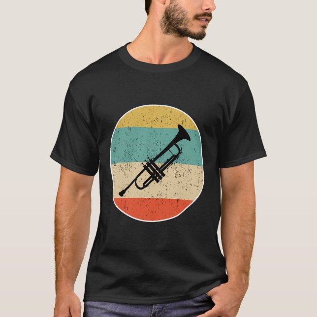 T-shirt Trumpet rétro (Devant)