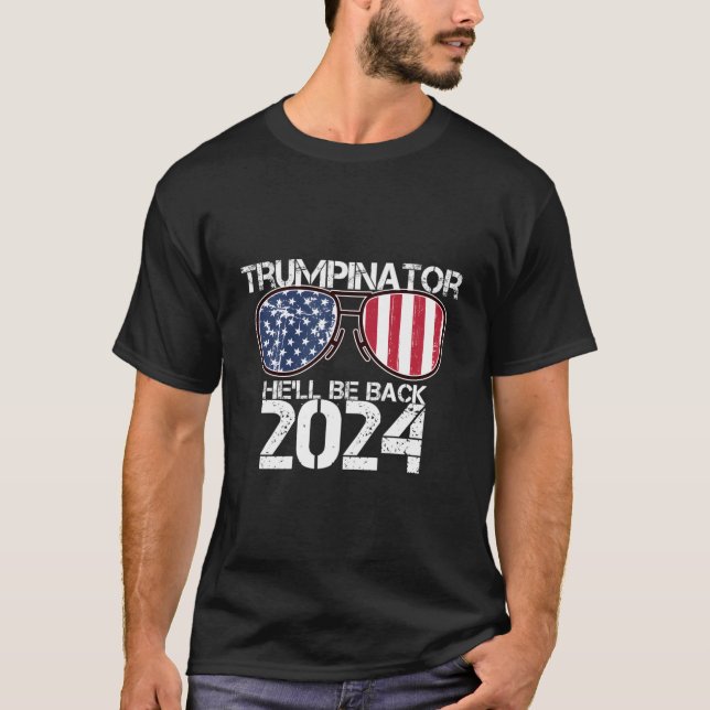 T-shirt Trumpinateur Il Reviendra 2024 (Devant)