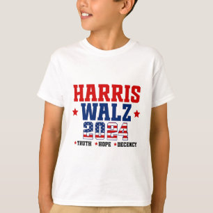 T-shirt Truth Hope Decency Harris Wheimer Waltz 2024 Elect