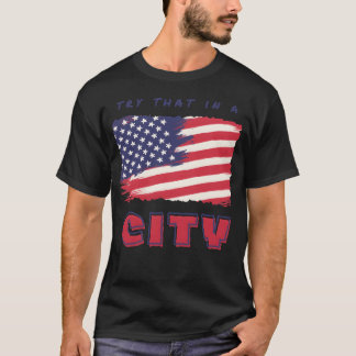 T-shirt Tryhat in a City vintage