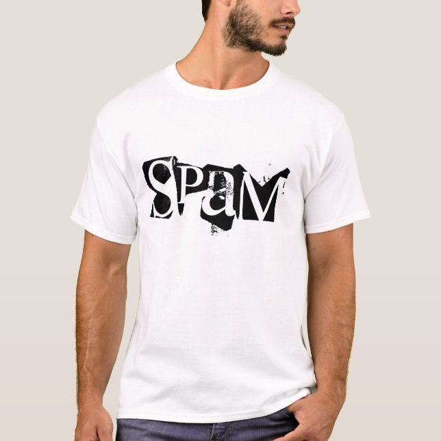 T-SHIRT TS BLANC HOMME SPAM (Devant)