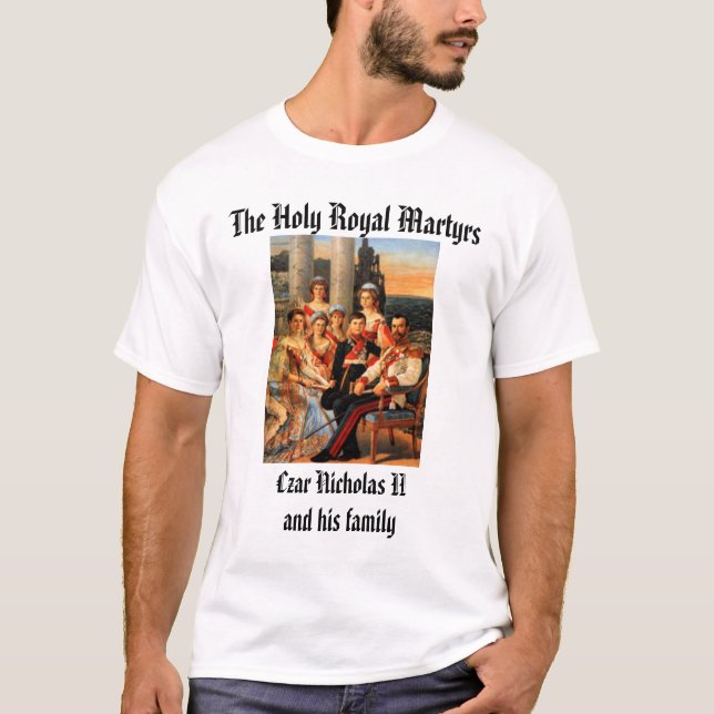 T-shirt Tsar Nicholas II et famille (Devant)