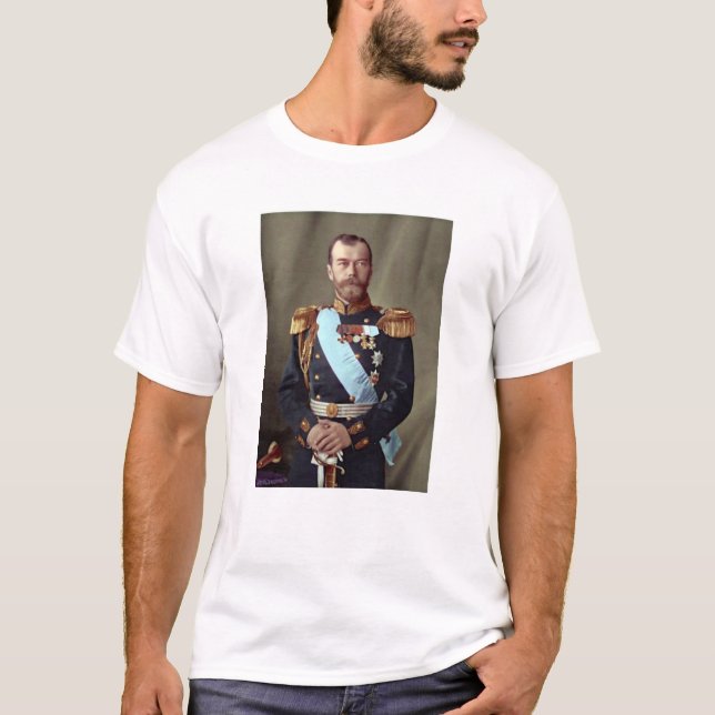 T-shirt Tsar Nicholas Russie orthodoxe monarchiste (Devant)