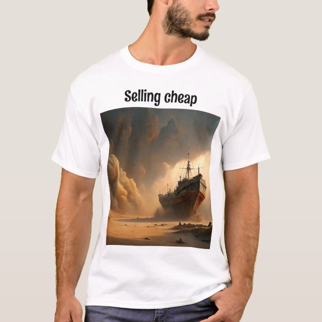 T-shirt T'shirt créatif pour une vente pas cher dans le dé (Devant)