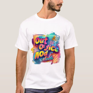 T-shirt "Tshirt de typographie amusant : mode hors bureau"