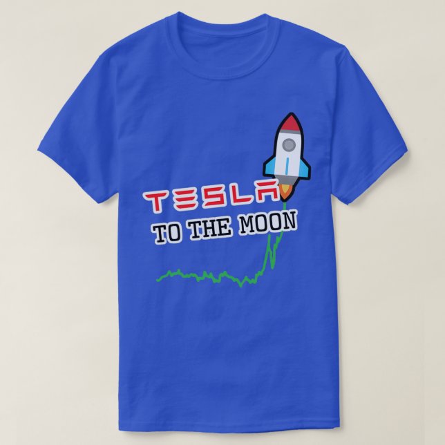 T-shirt TSLA au rouge lune (Design devant)