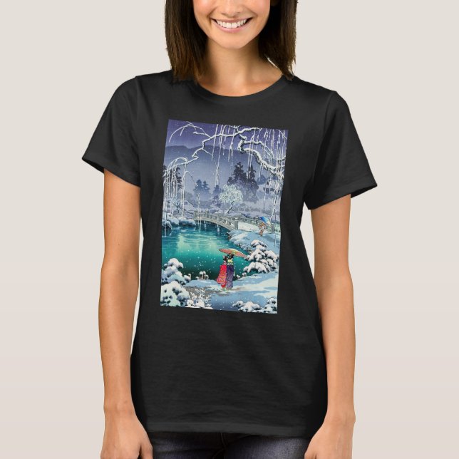 T-shirt Tsuchiya Koitsu - Neige de printemps à Maruyama (Devant)