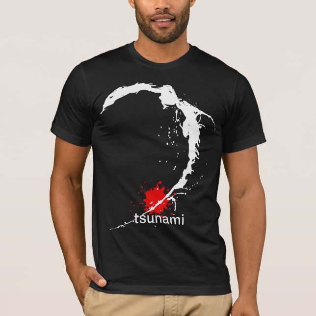 T-shirt Tsunami du Japon (Devant)