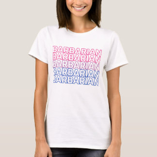 T-shirt TTRPG Classe barbare Bi Pride