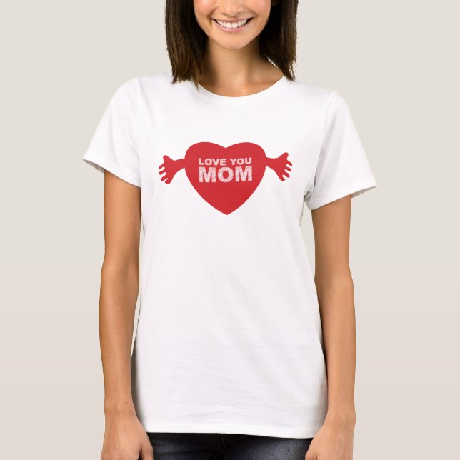 T-shirt Tu aimes maman Coeur (Devant)