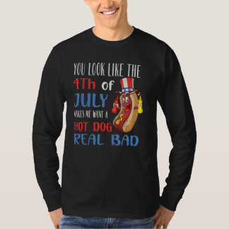 T-shirt Tu as l'air du 4 juillet, ça me donne envie d'un h