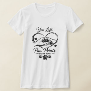 T-shirt Tu as laissé des empreintes de pattes dans mon cœu