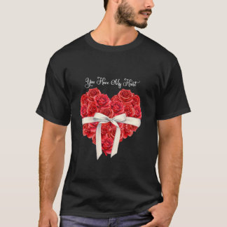 T-shirt Tu As Mon Coeur La Saint-Valentin Rouge