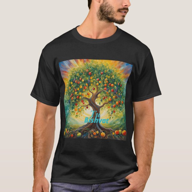 T-shirt Tu Bishvat Happy New Year For Trees  (Devant)