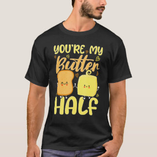 T-shirt Tu es mon demi-beurre de la Saint-Valentin