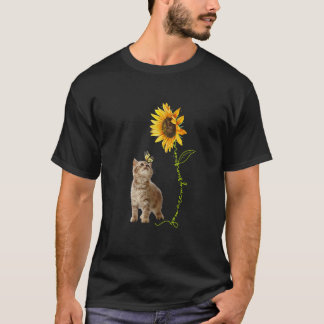 T-shirt Tu es mon tournesol Sunshine Brun Bébé Chat Joue
