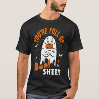 T-shirt Tu es plein de fausses feuilles Halloween citation