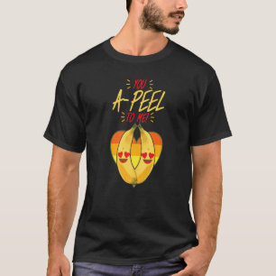 T-shirt Tu es un pelage pour moi Femme Banane Jaune Fruit