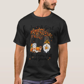 T-shirt Tu Just A Who Love Fall Et Gnome Thanksgiving