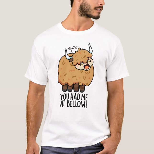 T-shirt Tu M'As Eu À Bellow Funny Yak Pun (Devant)