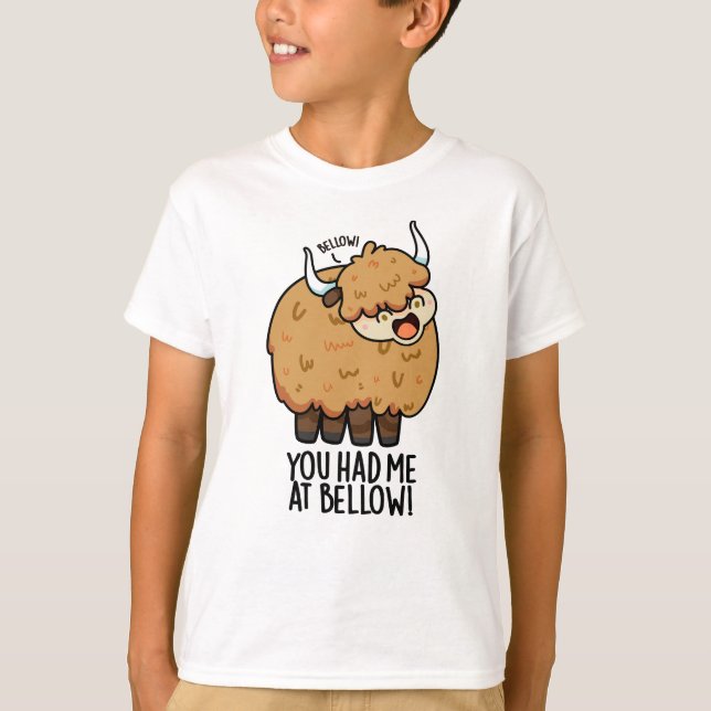 T-shirt Tu M'As Eu À Bellow Funny Yak Pun (Devant)