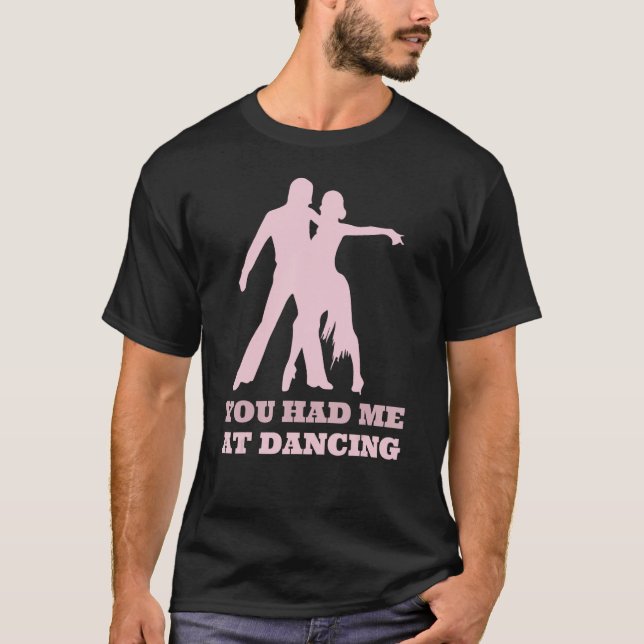T-shirt Tu M'As Eu À Dancing Ballet Foxtrot Dancers (Devant)