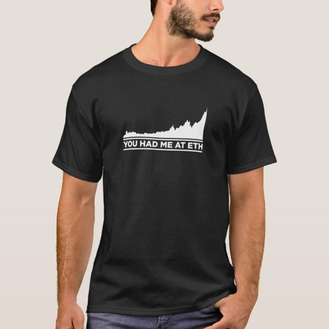 T-shirt Tu M'As Eu À Eth Graph Funny Ethereum Crypto Coin (Devant)