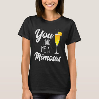 T-shirt Tu M'as Eu Au Brunch Mimosa Boire Le Dimanche Fun