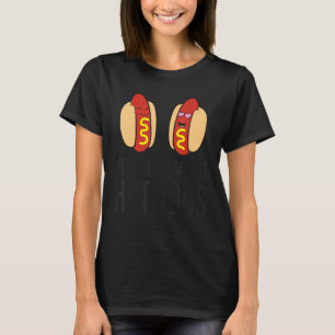 T-shirt Tu M'As Eu Chez Hotdogs Hot Dog