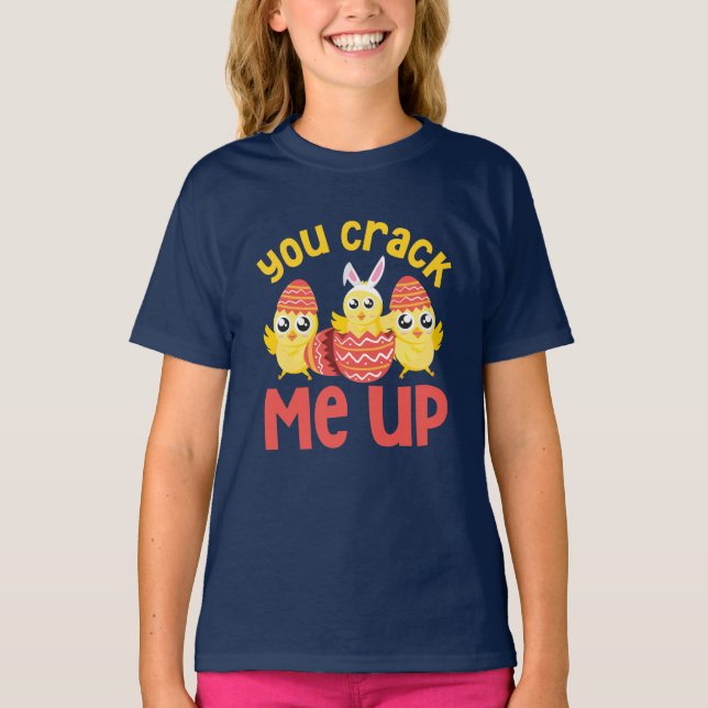 T-shirt Tu M'As Frappé Les Poussins De Pâques (Devant)